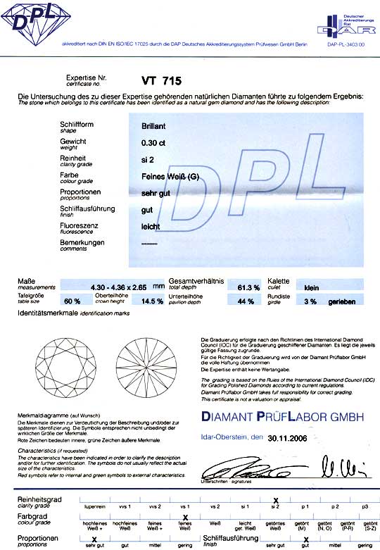 Foto 9 - Diamant 0,30ct Brillant DPL Top Wesselton G SI2, D5856