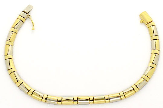 Foto 1 - Designer-Schmuckset Halskette und Armband Halb Zylinder, K2414