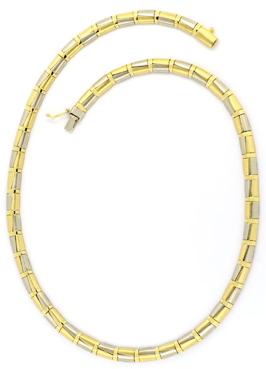 Foto 3 - Designer-Schmuckset Halskette und Armband Halb Zylinder, K2414